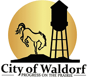 Waldorf emblem featuring water tower